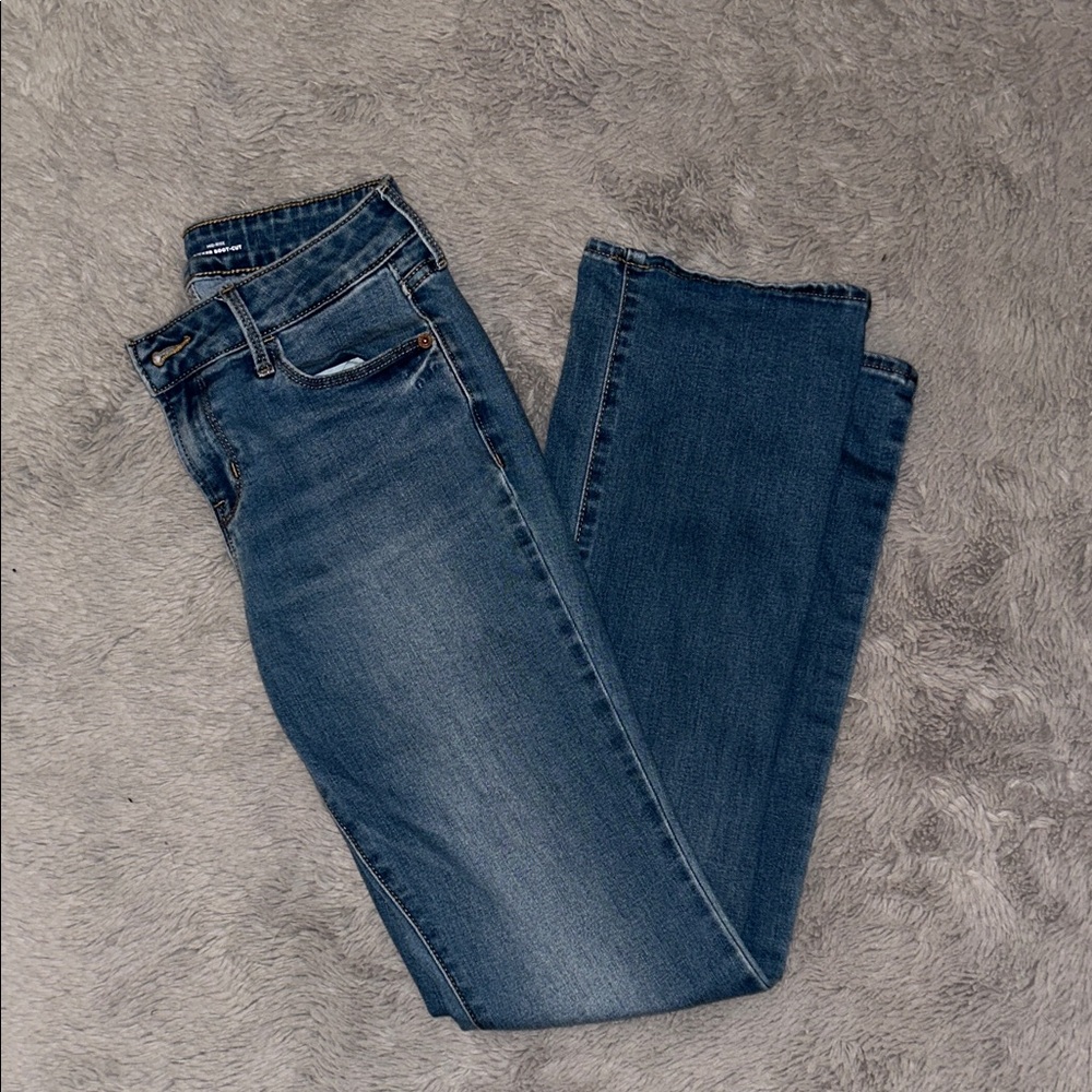 Old Navy Women's Dark Blue Boot Cut Jeans